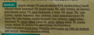 Mieszanka egzotyczna - Ingredients - pl