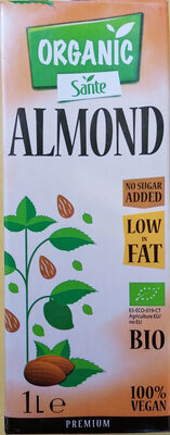 Almond drink organic UHT - Product - en