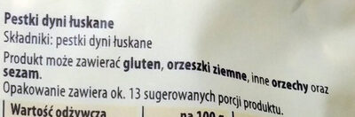 Pestki dyni - Ingredients - pl