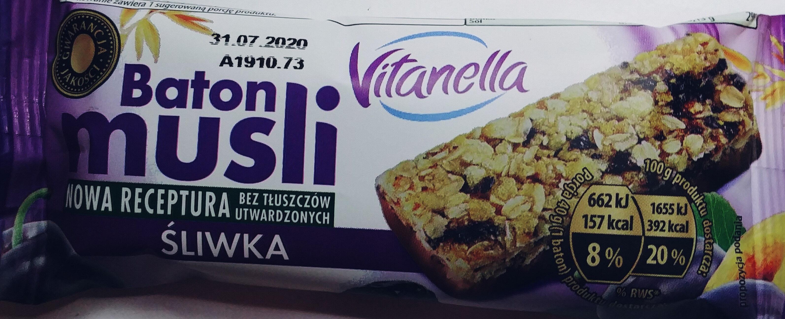 Vitanella Baton Musli Śliwka - Product - pl