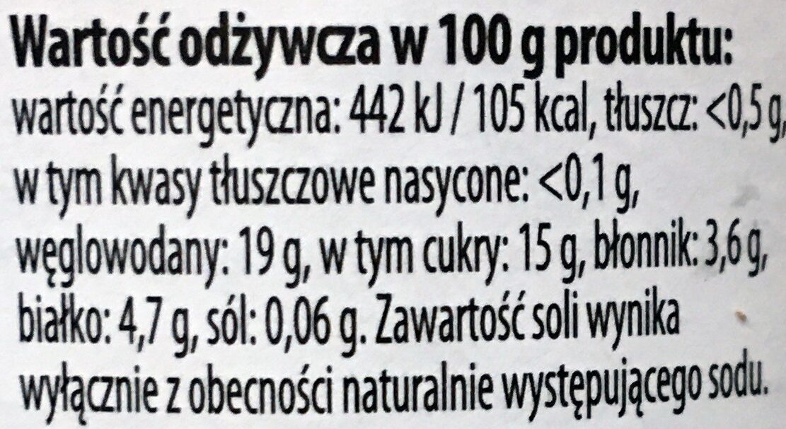 Koncentrat pomidorowy - Tableau nutritionnel - pl