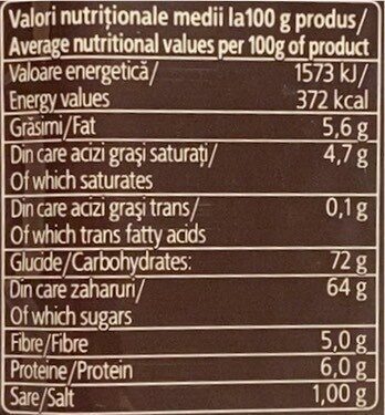 Chocolate caliente dark - Nutrition facts - ro