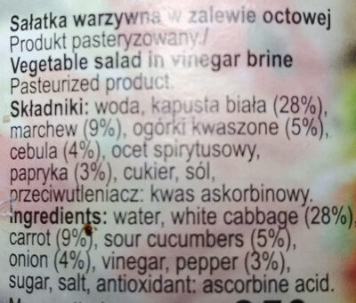 Krautsalat - Ingrédients - pl