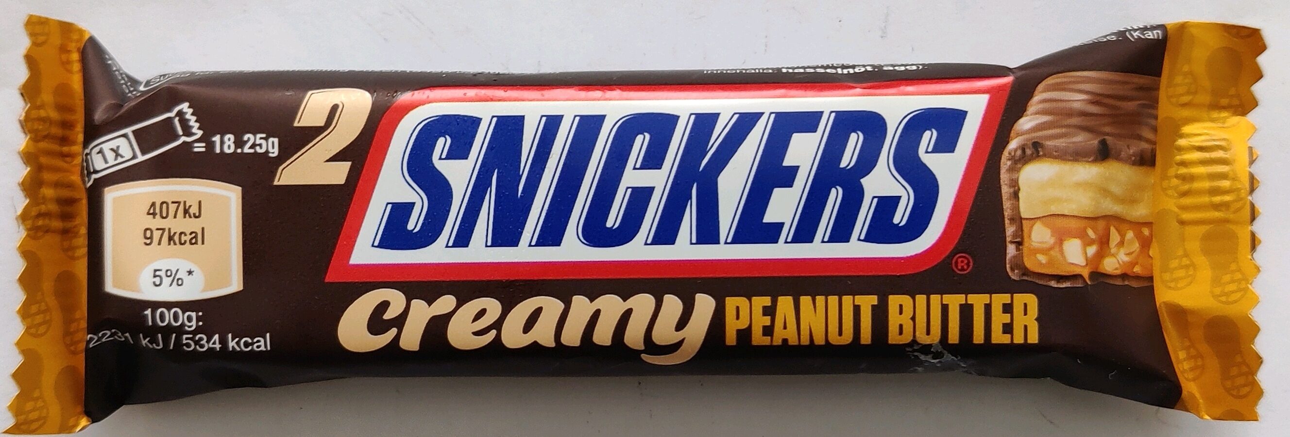 2 Snickers creamy peanut Butter - Produkt