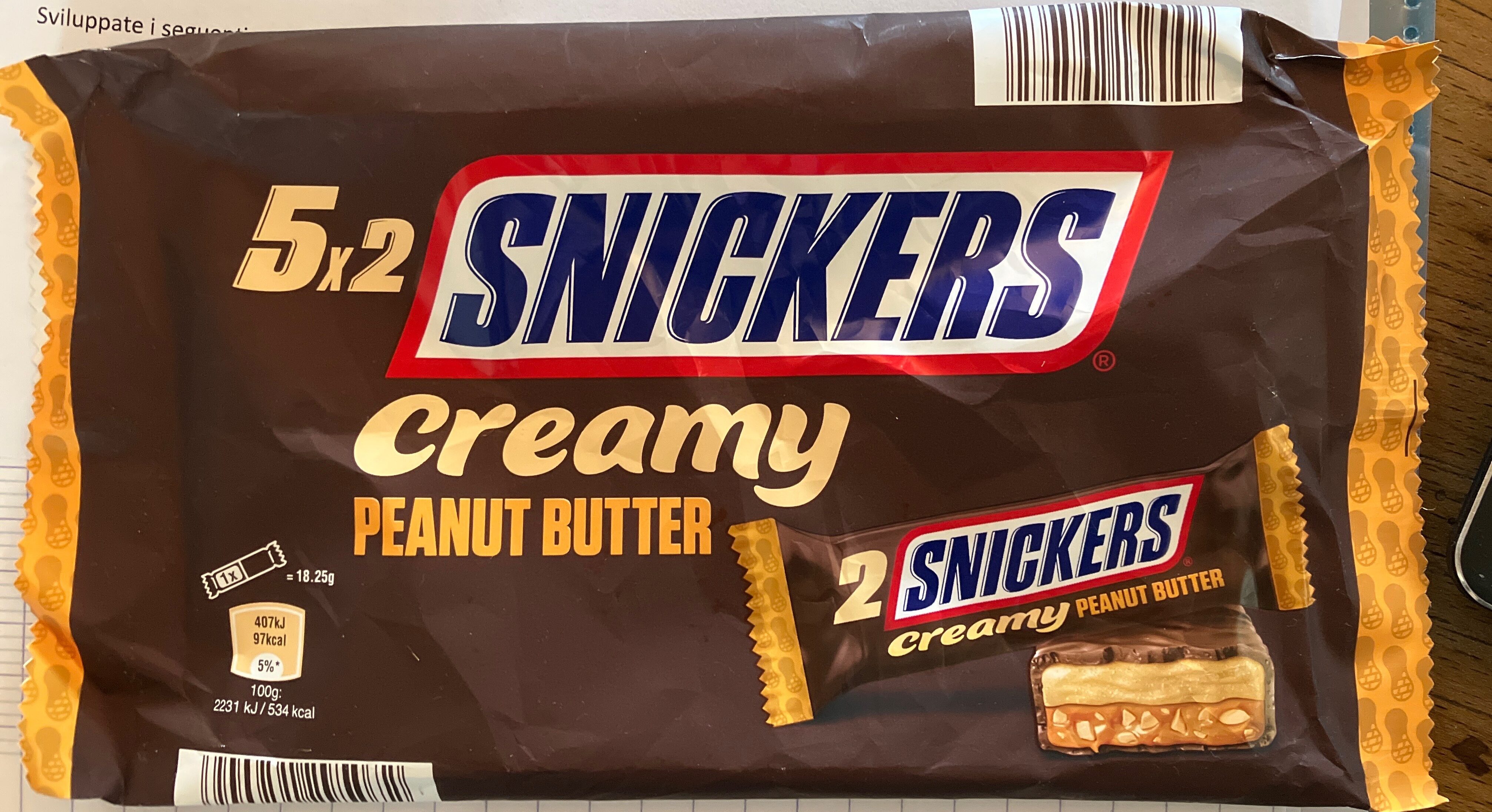 Snickers creamy peanut butter - Product - fr