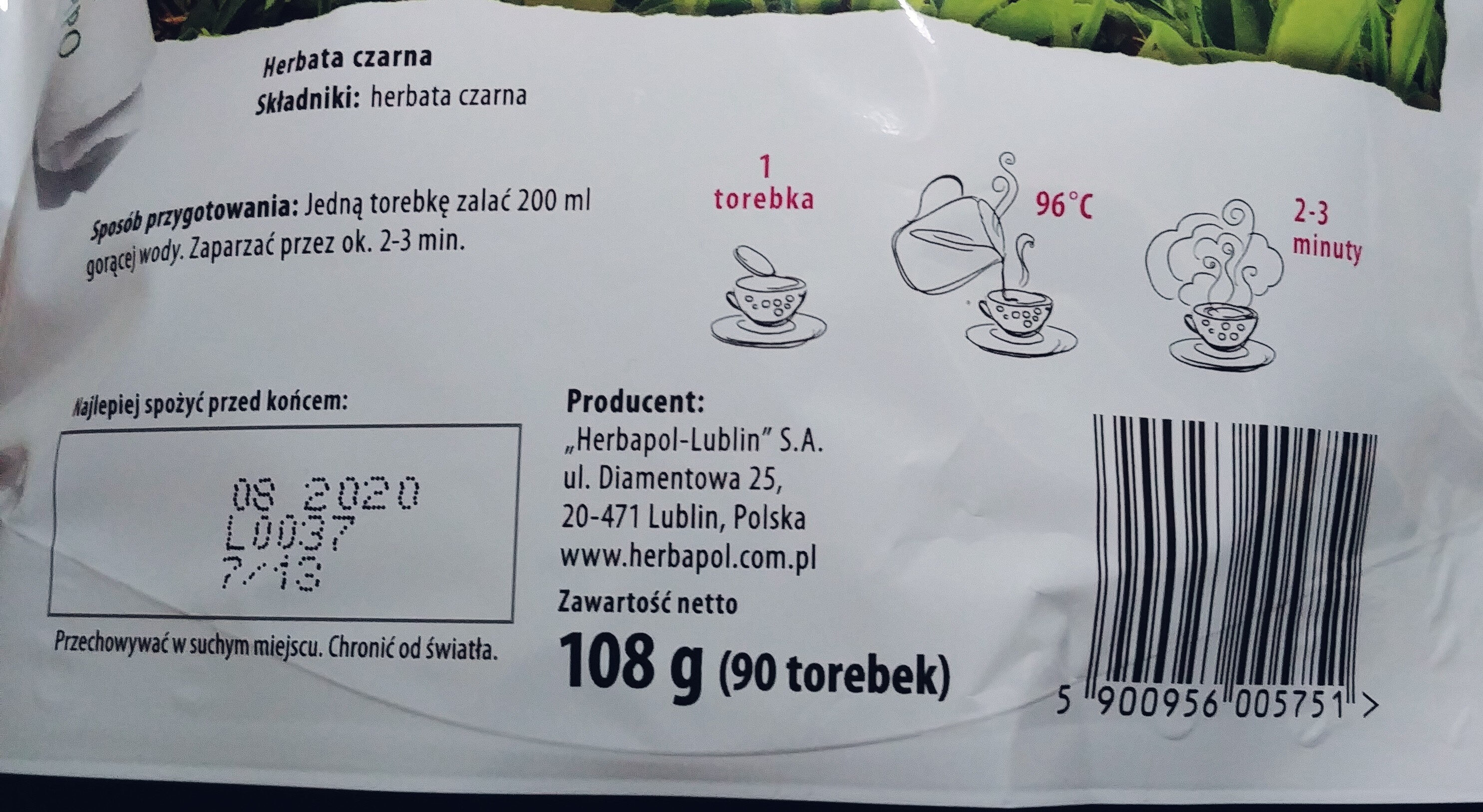 Herbata czarna - المكونات - pl