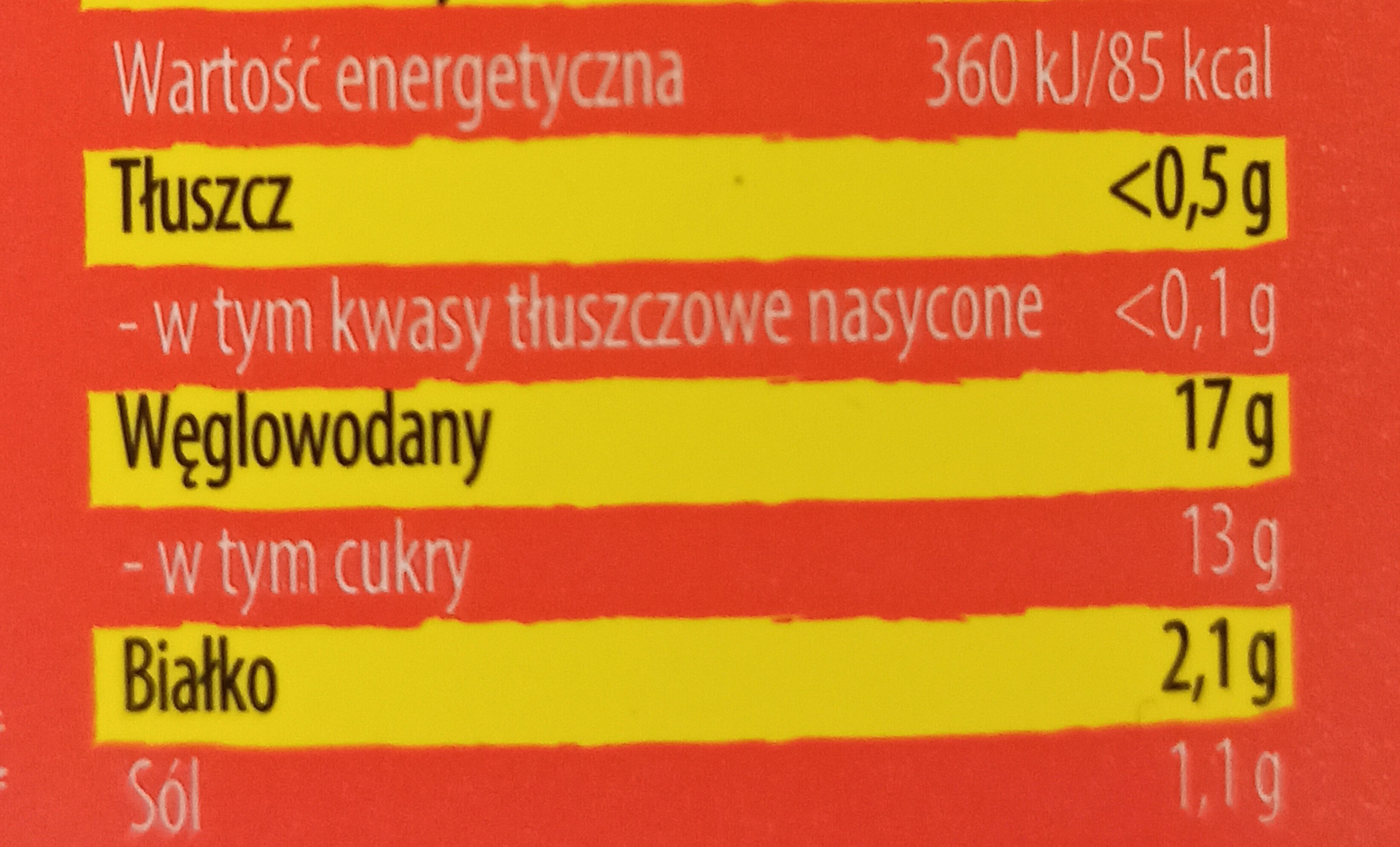 Sos paprykowy - Nutrition facts - pl