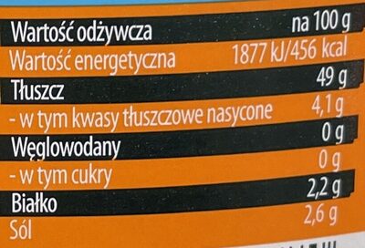 Keto sos sezamowy - Nutrition facts - pl