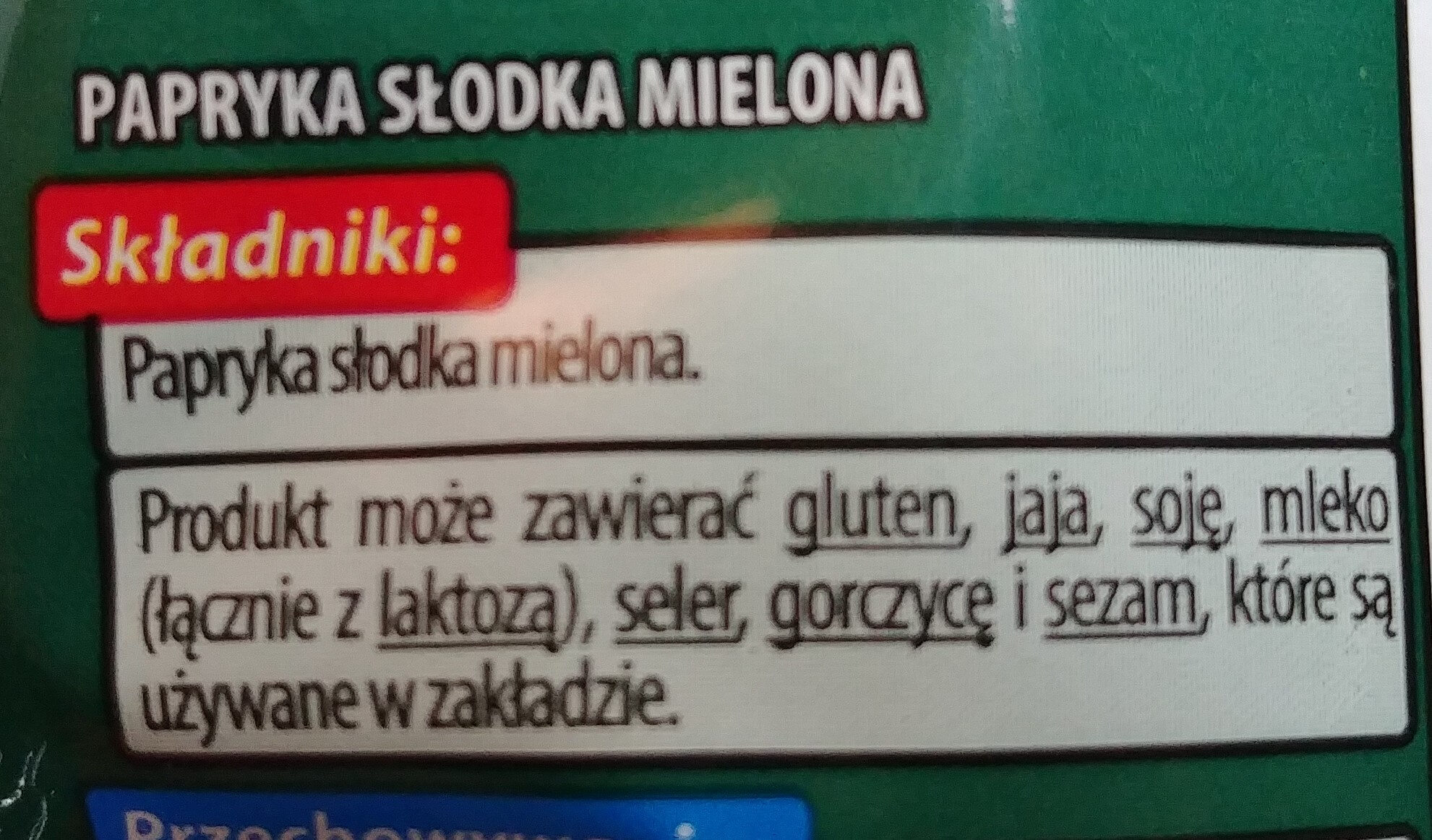 Papryka słodka mielona - Ingredients - pl
