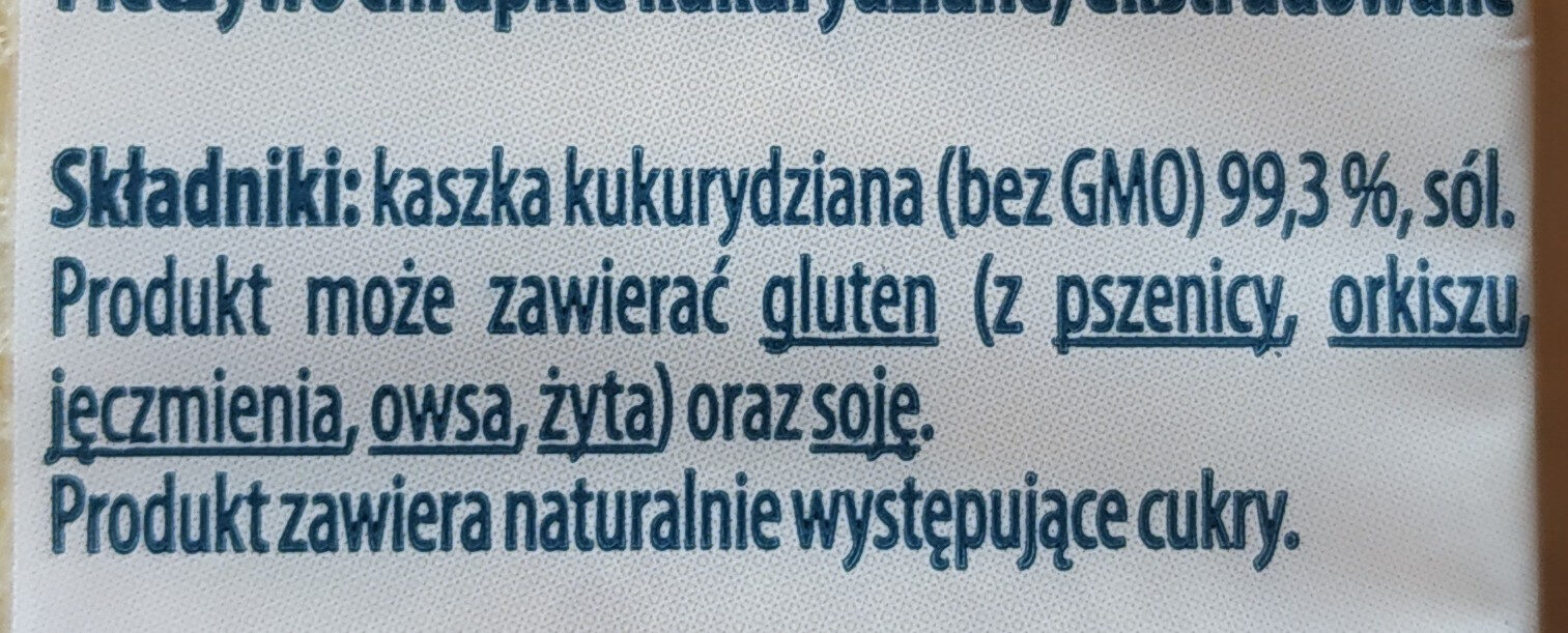 Pieczywo kukurydziane chrupkie - Ingredients - pl