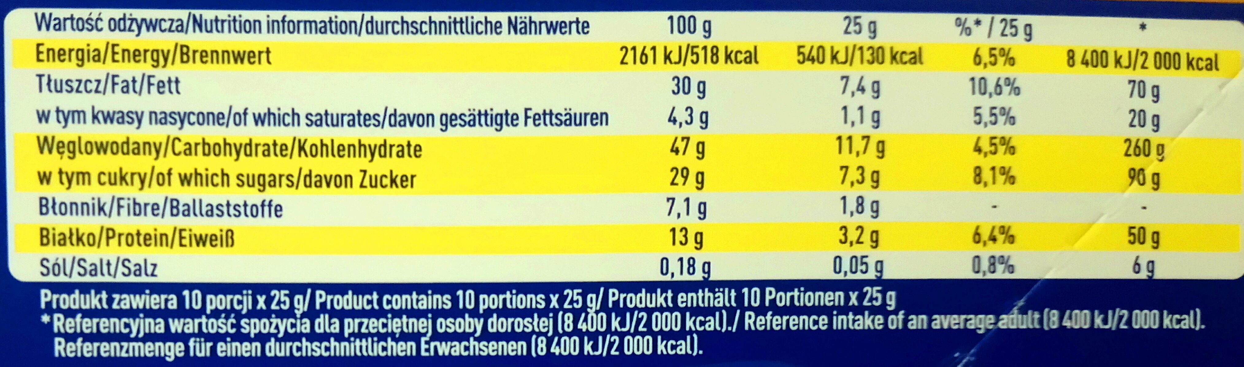 Halva Mit Vanillegeschmack 250 g - Nutrition facts