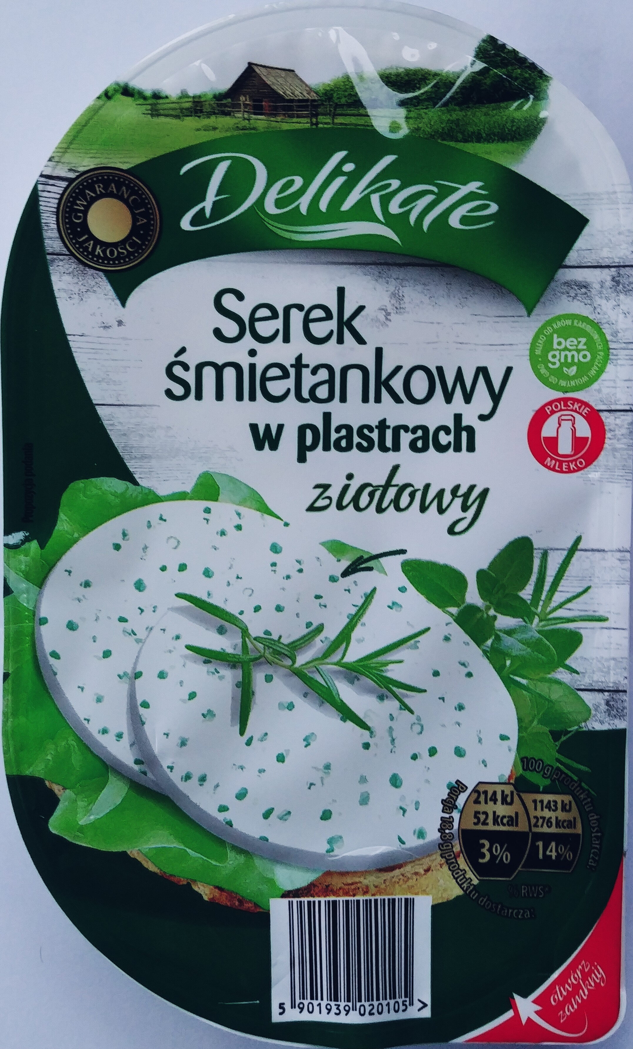 Serek śmietankowy w plastrach ziołowy - Product - pl