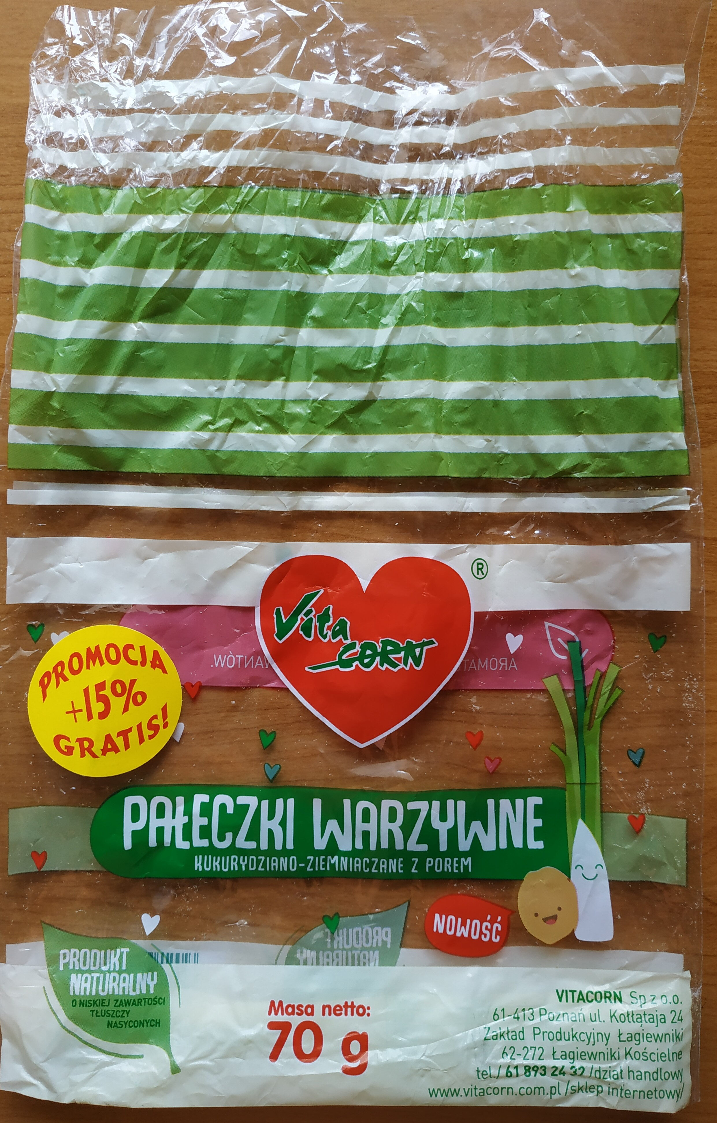 Pałeczki warzywne kukurydziano-ziemniaczane z porem - Produkt