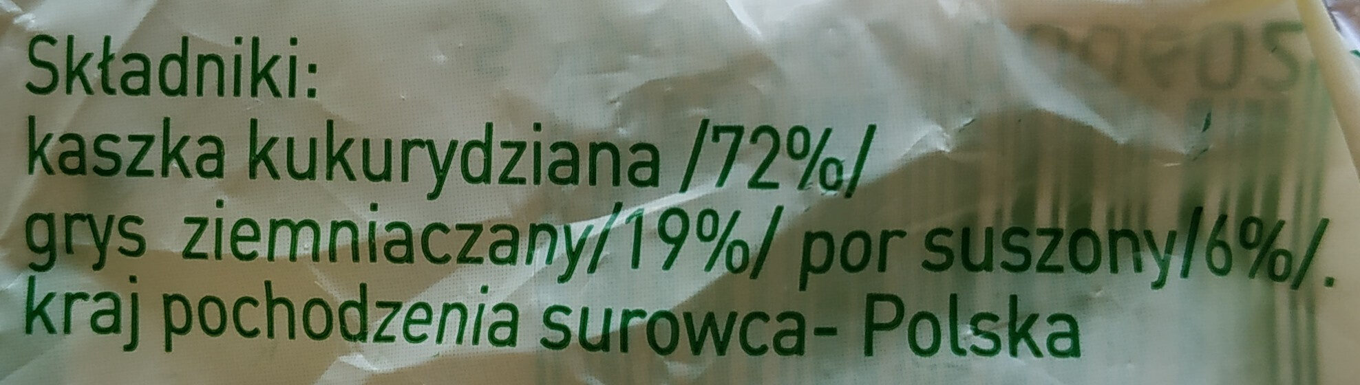 Pałeczki warzywne kukurydziano-ziemniaczane z porem - Ingrédients - pl