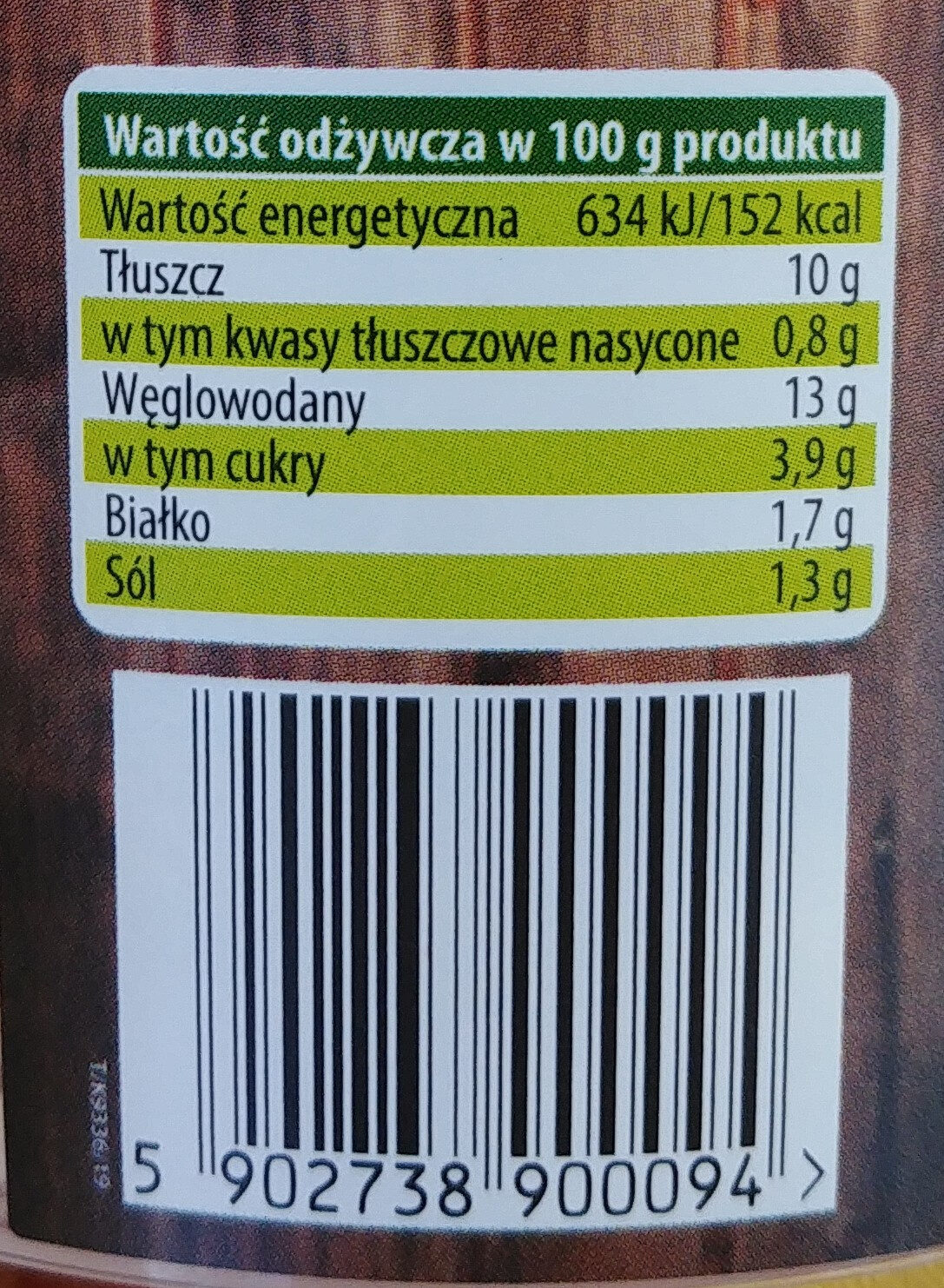 Sałatka jarzynowa - Valori nutrizionali - pl