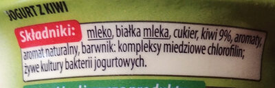 Jogurt z kiwi - Ingredients - pl