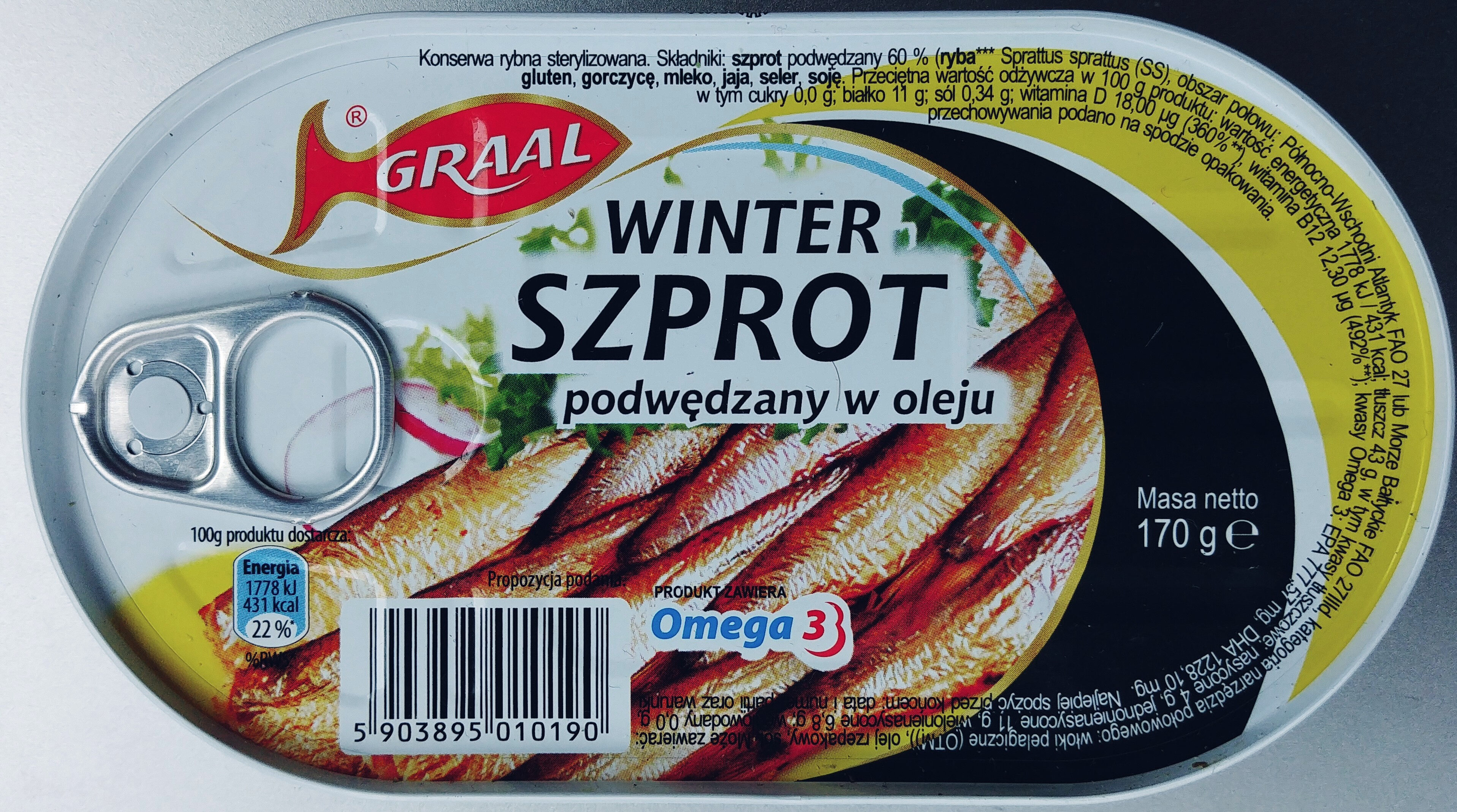 Winter szprot podwędzany w oleju - Product - pl