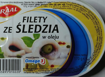 Filety że śledzia w oleju - Ingredients - pl