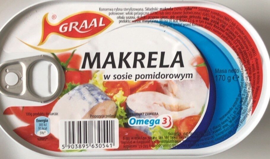 Makrela w sosie pomidorowym - Product - pl