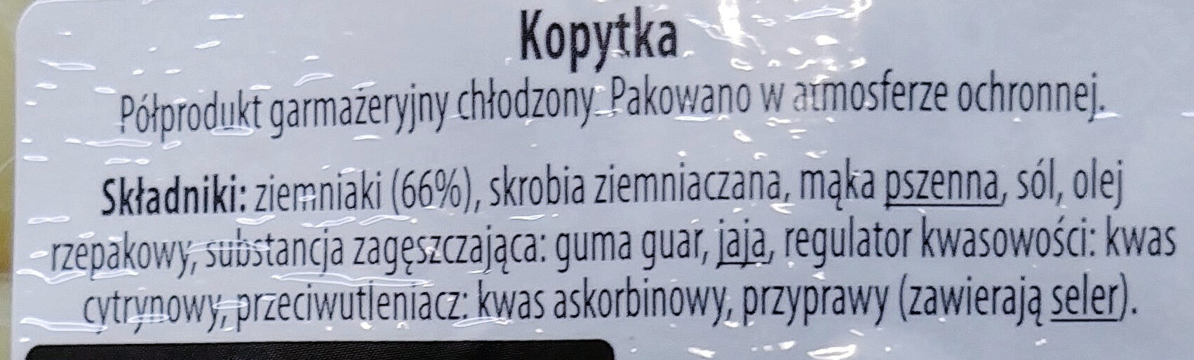 Kopytka - Ingredients - pl
