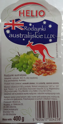 Rodzynki australijskie lux - Produkt