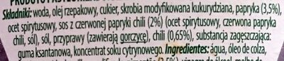 Sos z chili - Ingrédients - pl
