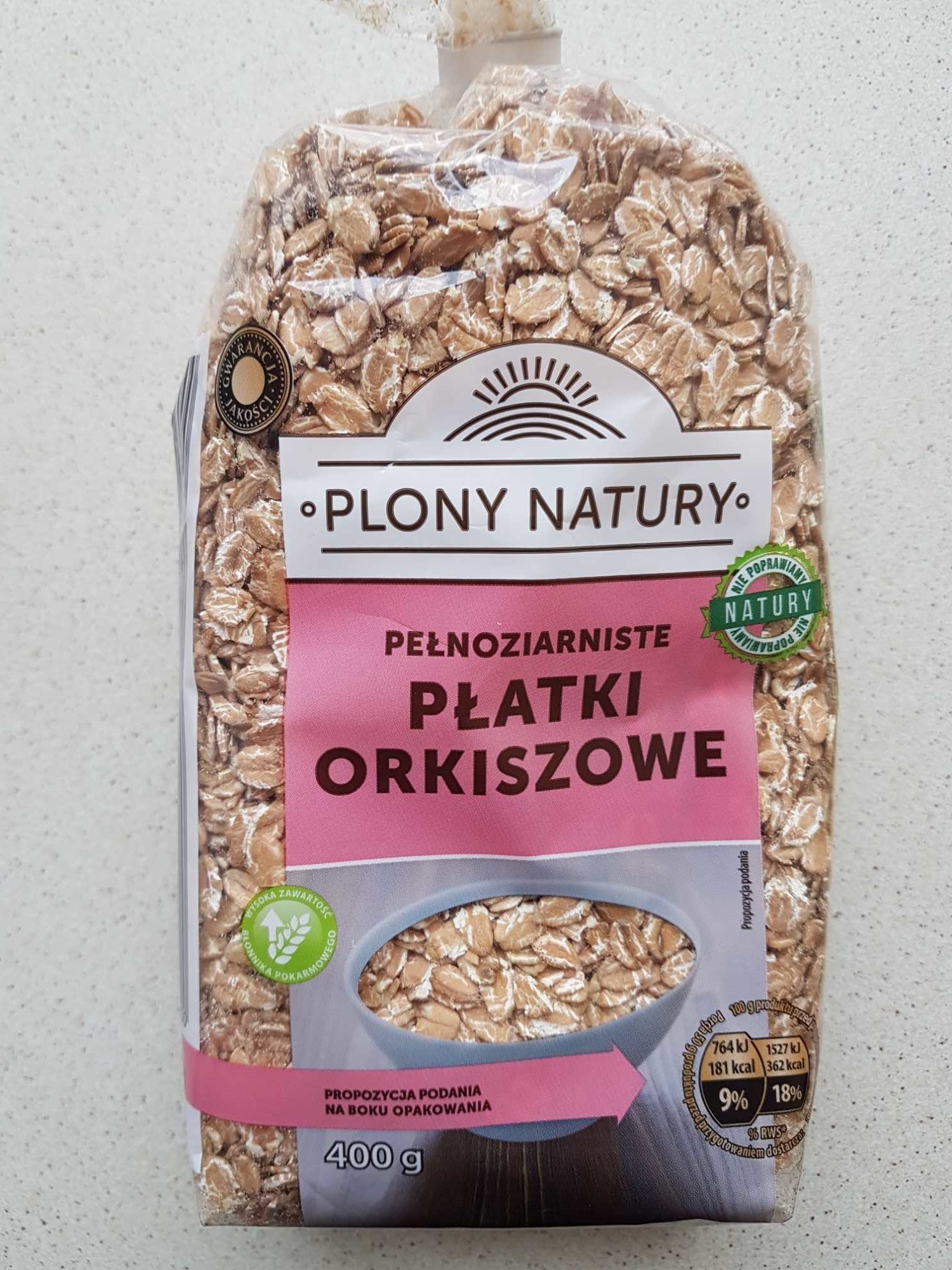 Pełnoziarniste płatki orkiszowe - Product - pl