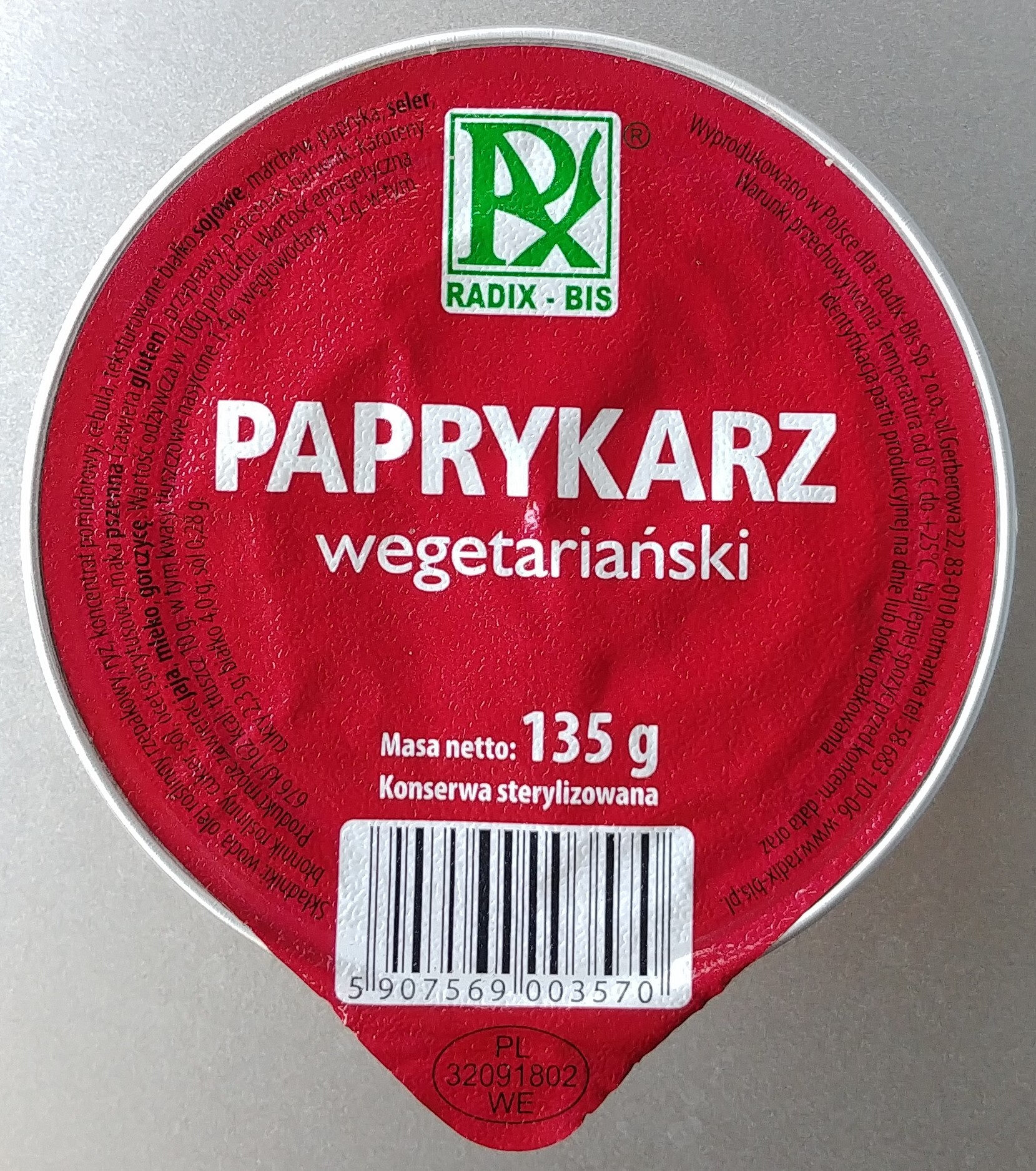 Paprykarz wegetariański. - Product - pl