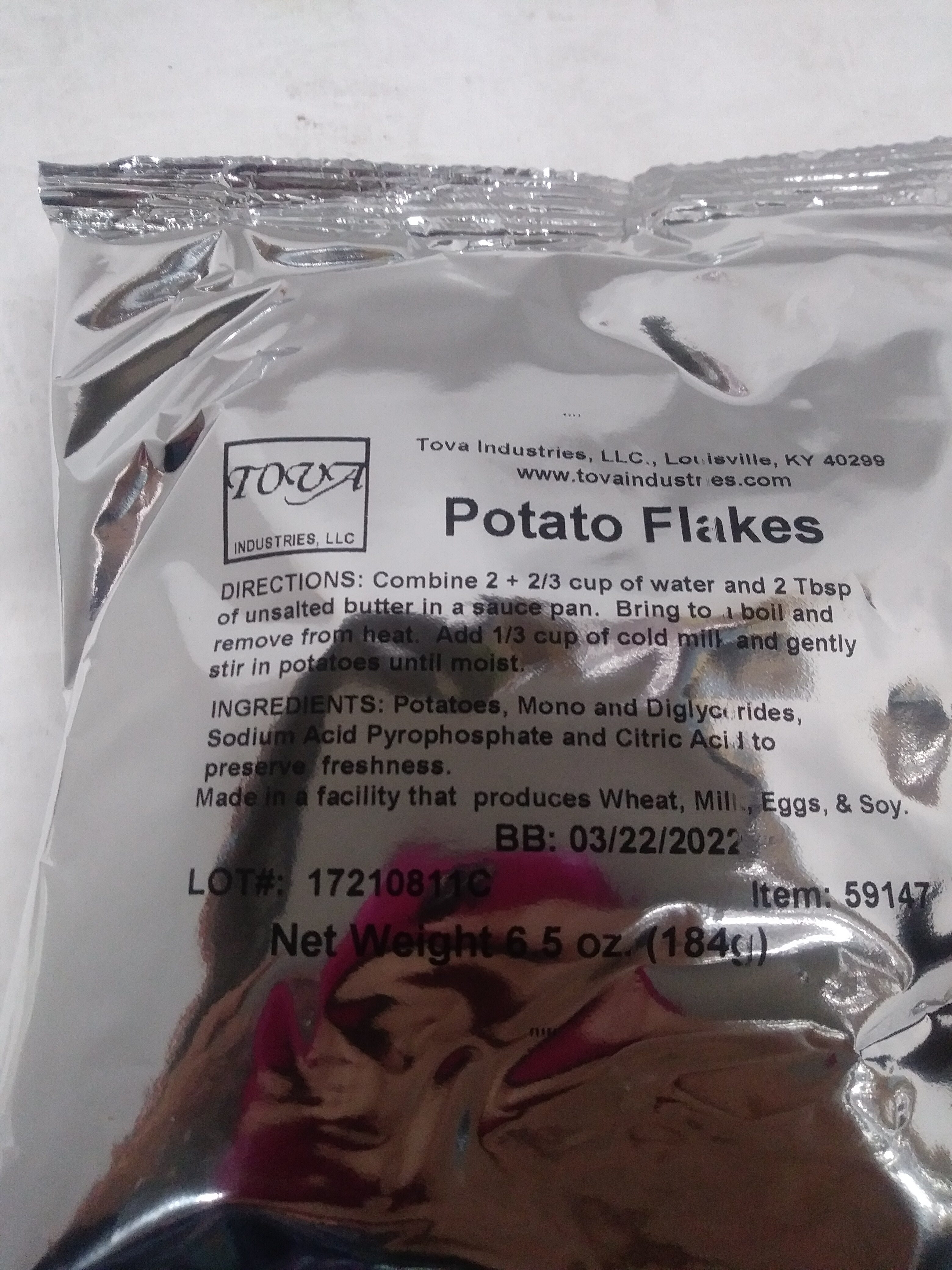 Potato Flakes - Ingredients