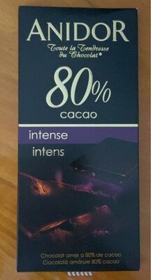Chocolat amer à 80% de cacao - Produkt