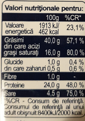 Reinert Salam de Sibiu - Nutrition facts - ro