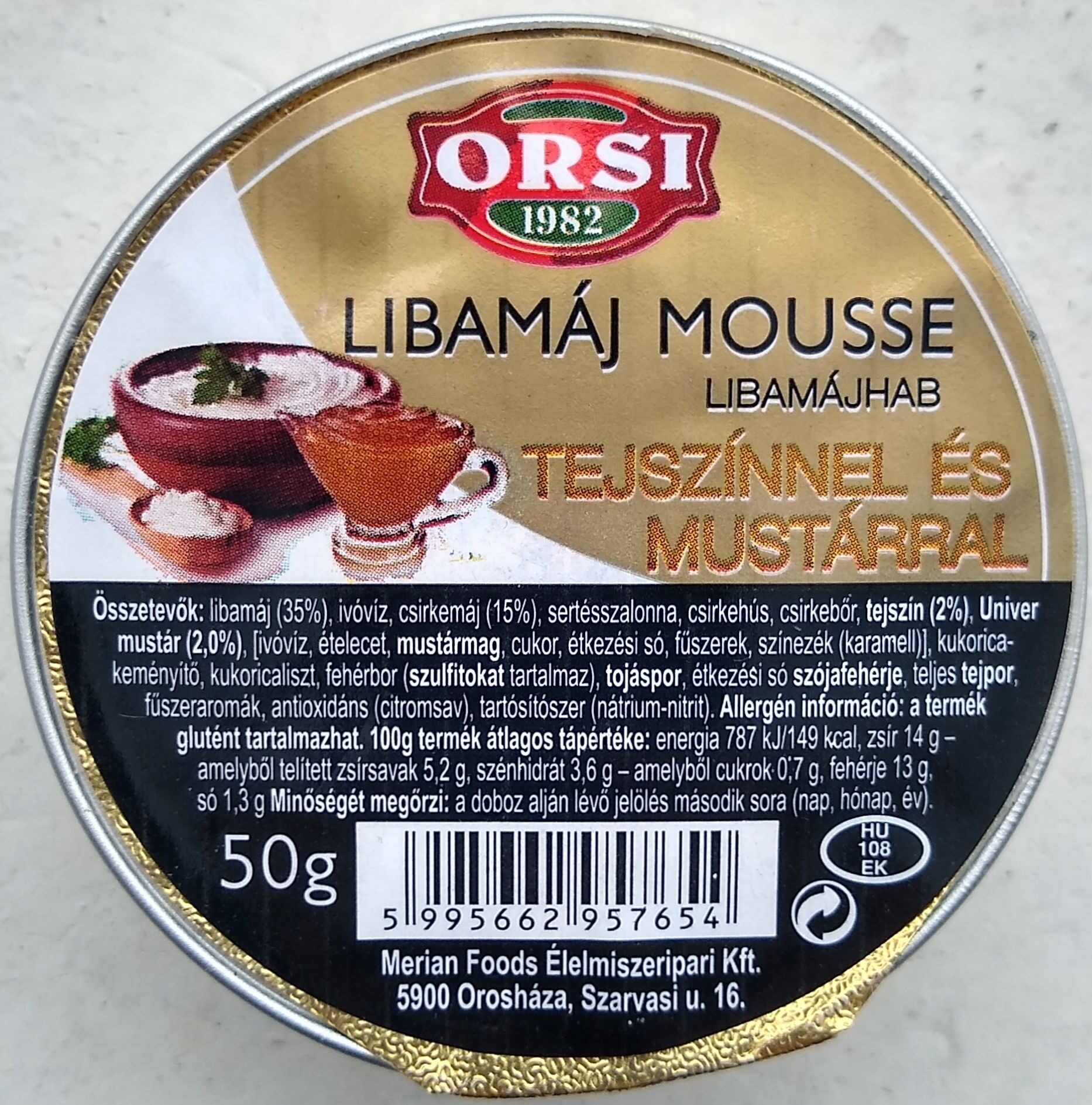 Libamáj Mousse tejszínnel és mustárral - Product - hu