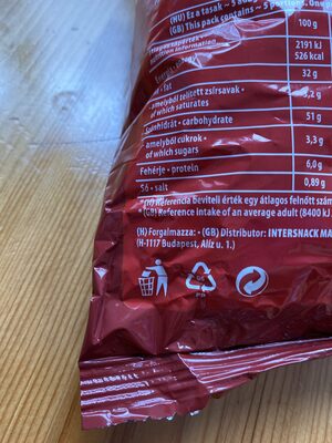 Paprikás chips - Recycling instructions and/or packaging information - hu
