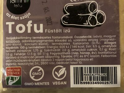 Füstölt ízű tofu - Ingredients