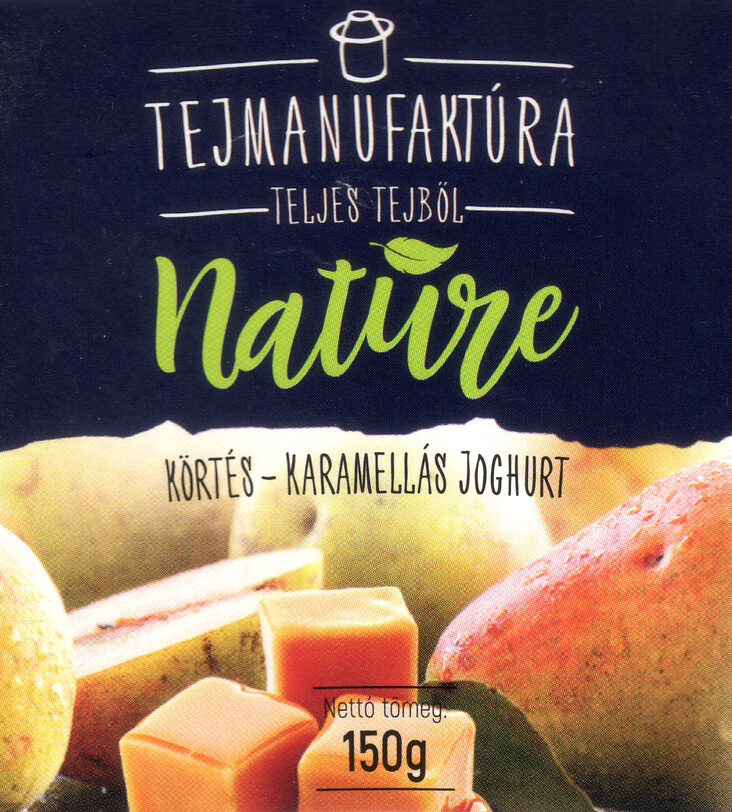 Tejmanufaktúra Nature körtés - karamellás joghurt - Produktas - hu