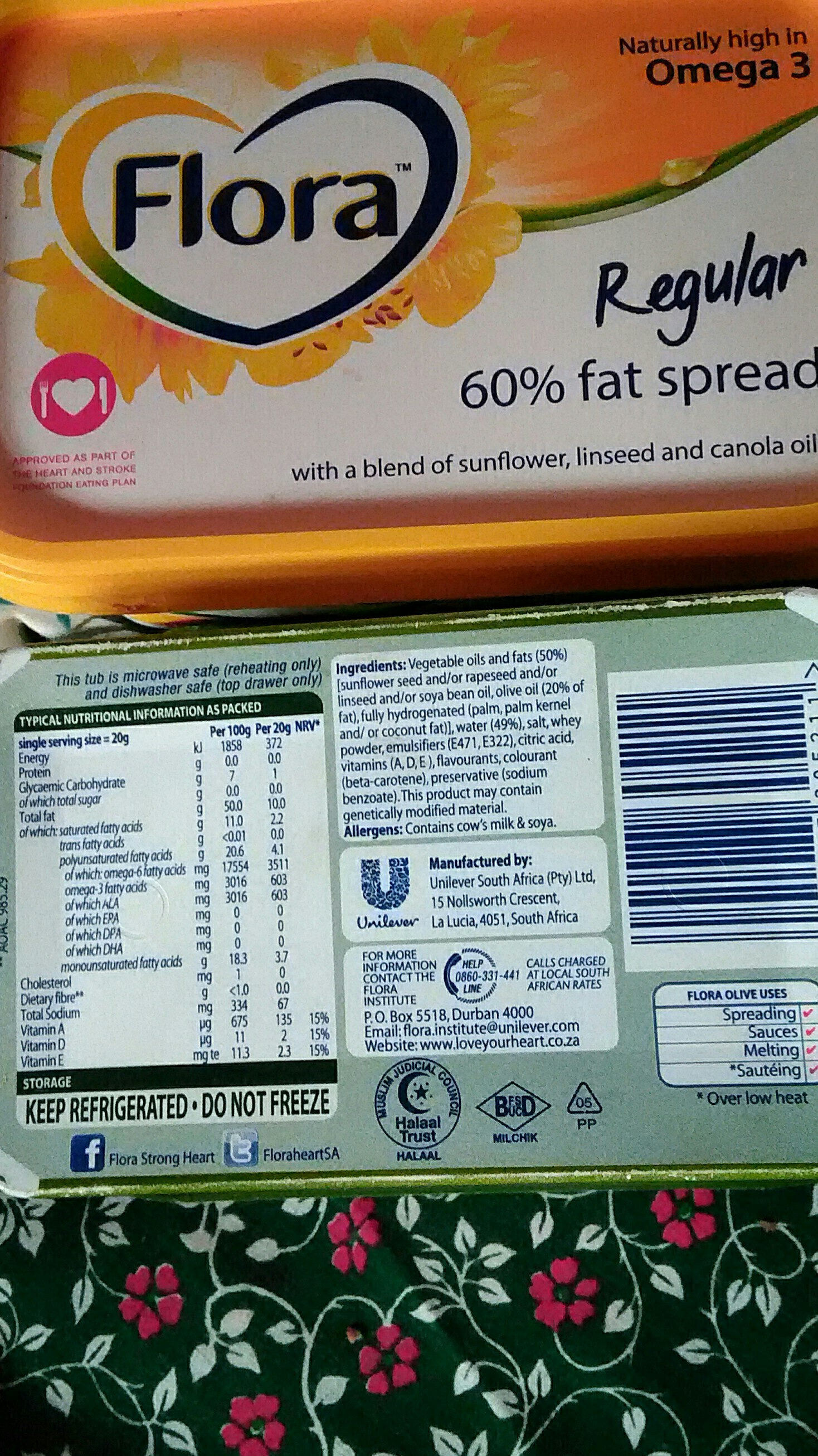 FLORA margarine - Produit - en