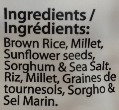 Rice Cakes: the Multi Seed ones - Ingrediënten - en
