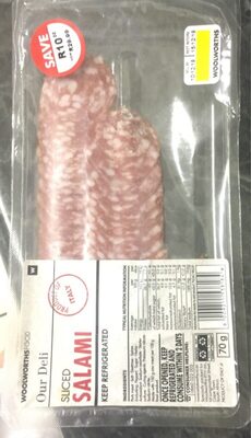 Sliced salami - Product - fr