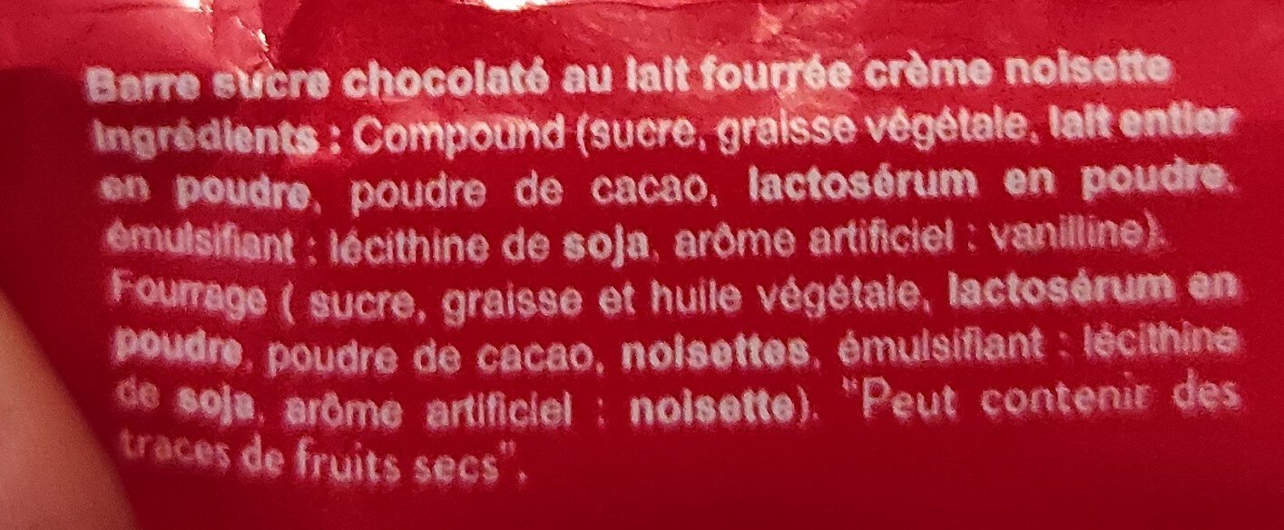 Chocolate - Ingredients