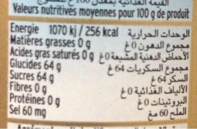 CHERRY JAM - Nutrition facts - fr