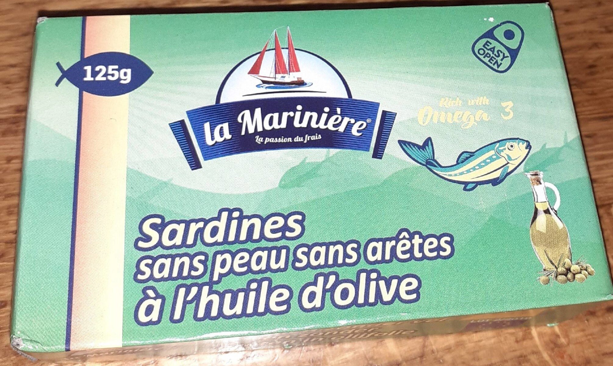 Sardine sans peux sans arête à l'huile d'olive - Produit