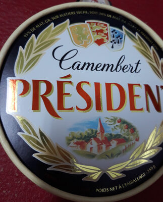Camembert président - حقائق غذائية - fr