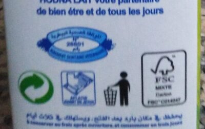 Badwa lait partiellement écrémé - Instruction de recyclage et/ou informations d'emballage