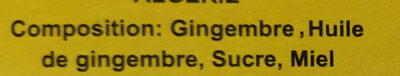 Ginger honey - Ingredients - fr
