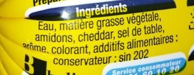 Cheez'Oh - Ingredients - fr