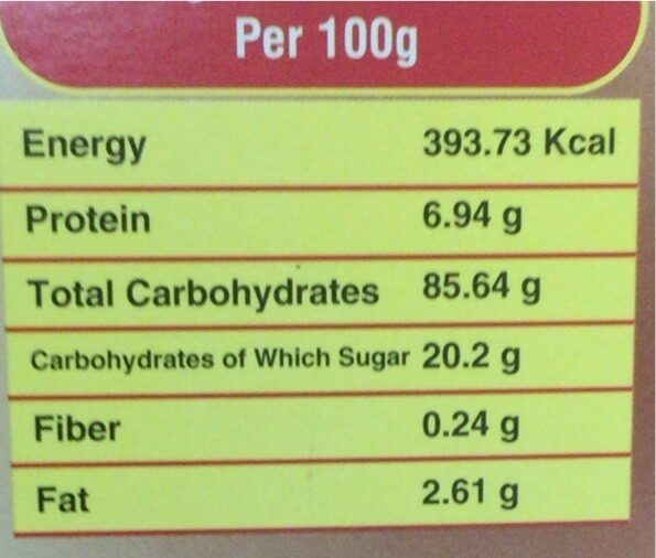 Magic crunch - Nutrition facts