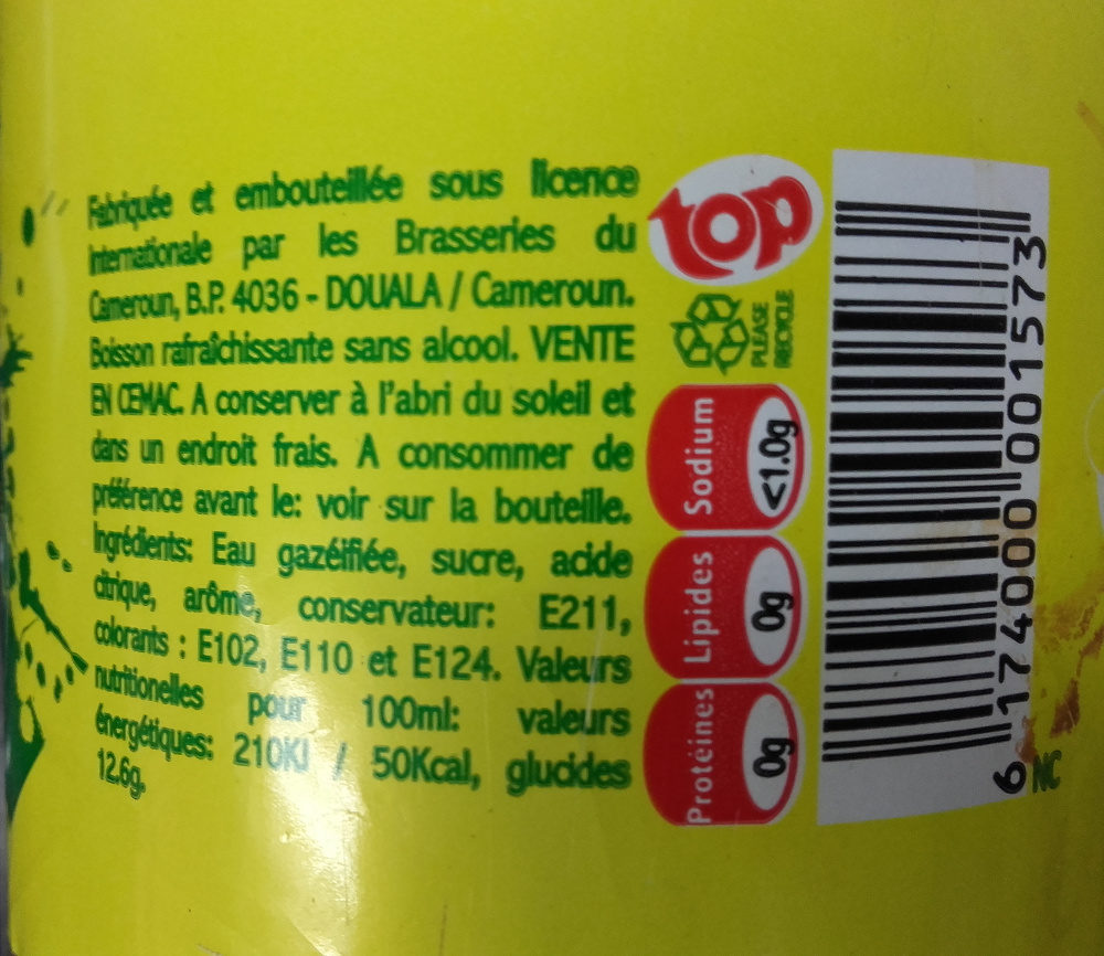 Top Ananas - Ingredients - fr