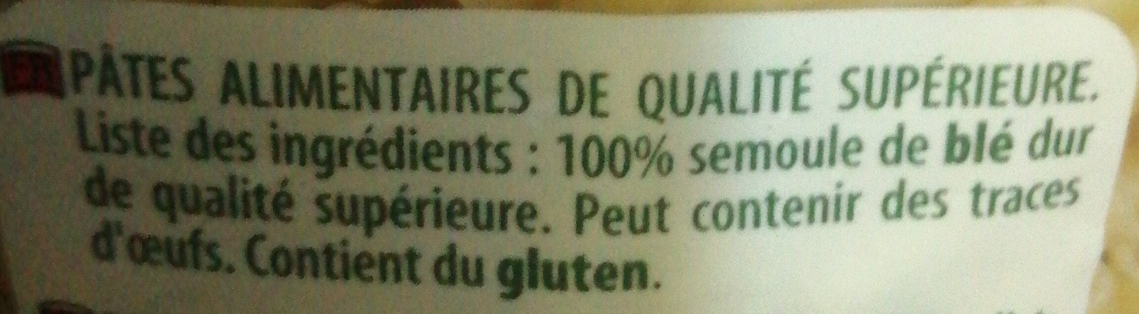 Macaroni - Ingredients - fr