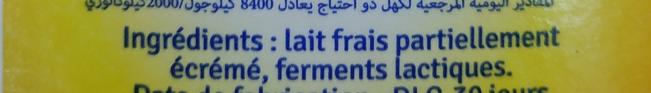 Leben (lait fermenté) - Ingredientes - fr