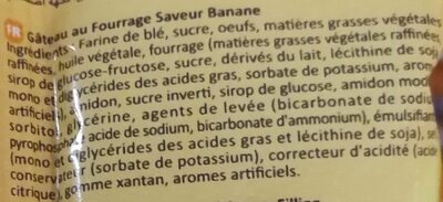crumble (crème saveur banane) - Ingrediënten - fr